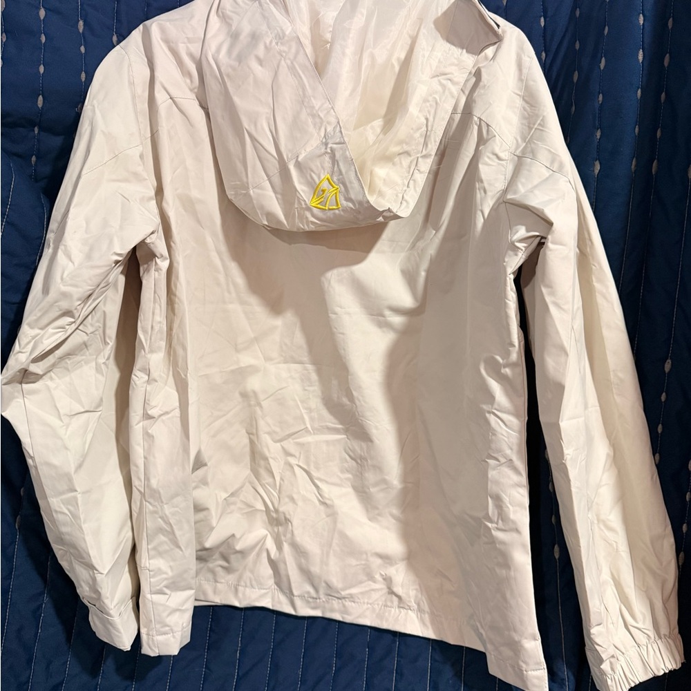 White Utility Jacket with Black Accents - Picture 2 of 2